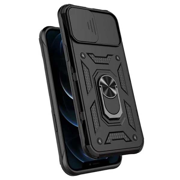 iPhone 14 Plus Skal Kameraskydd Kickstand - Svart Svart