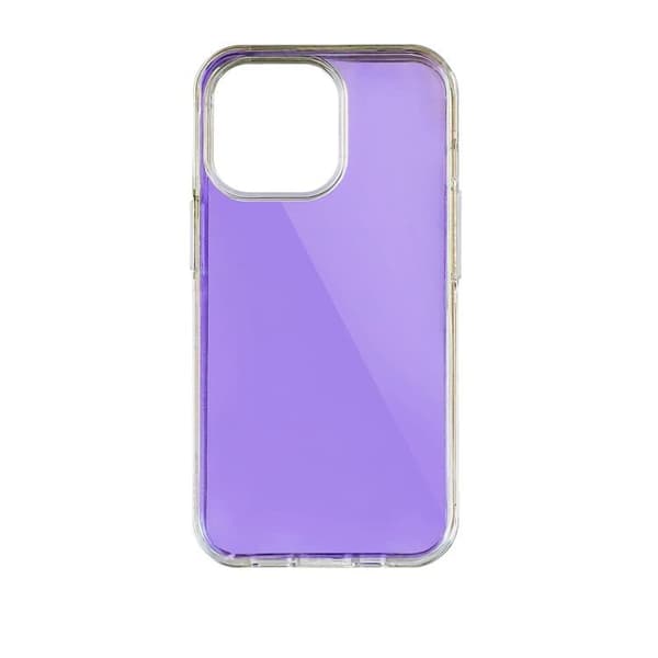 iPhone 13 Pro Max Skal Aurora Neon Gel - Lila Lila