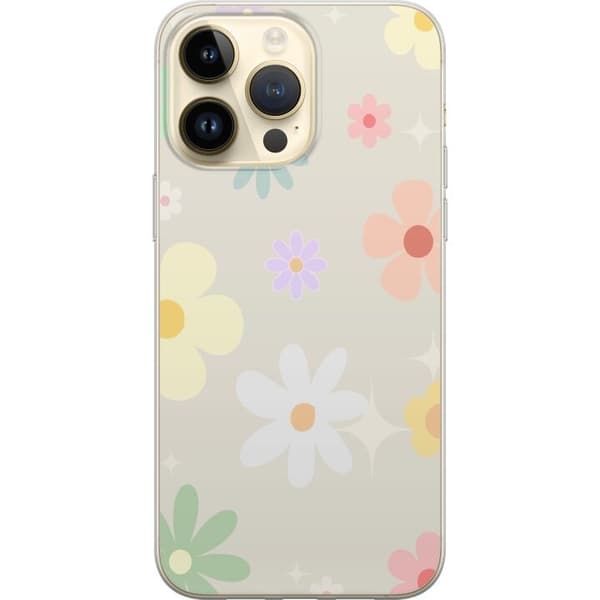 Mobilskal till Apple iPhone 15 Pro Max med fejdande blommor