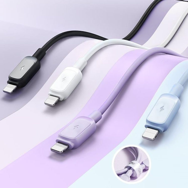 Joyroom USB-Lightning-kaapeli 1,2 m - Musta Black