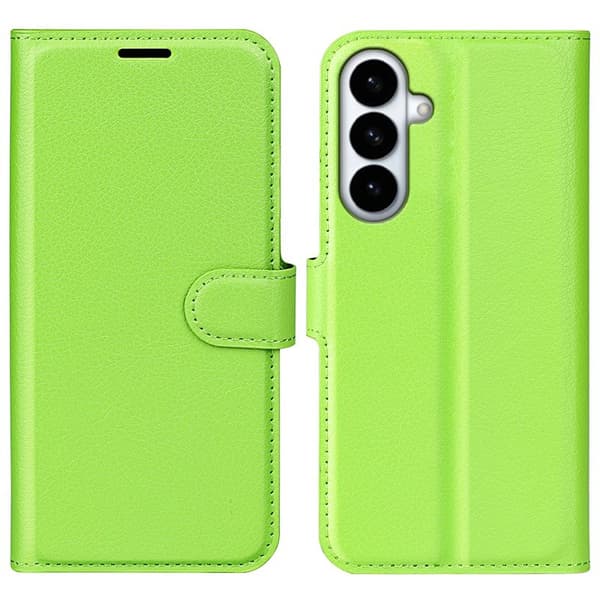 Plånboksfodral för Samsung Galaxy S26 Plus Stativ Konstläder - Grön