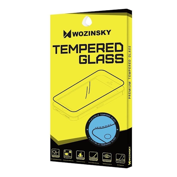 Wozinsky Full Cover Flexi Härdat Glas iPhone 12 mini Svart Svart