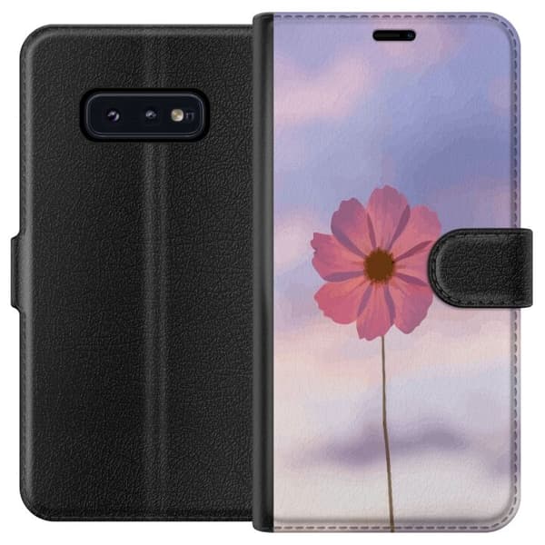 Plånboksfodral till Samsung Galaxy S10e med Rosa blomma
