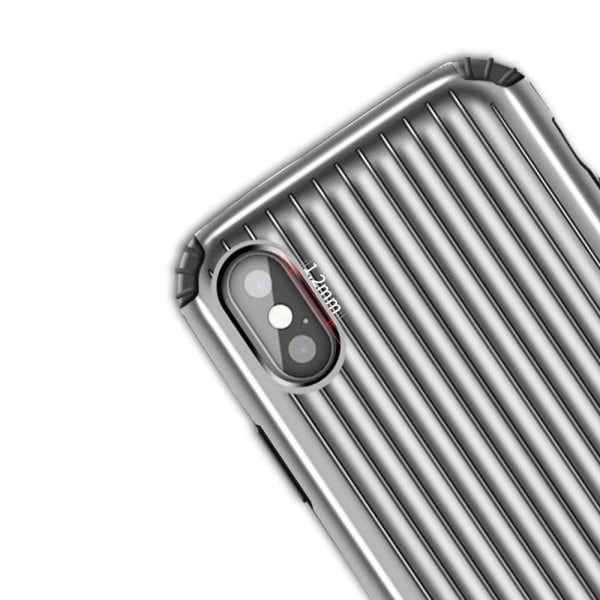 Hybrid Armor Cover til Apple iPhone X / Xs - Sølv Silver