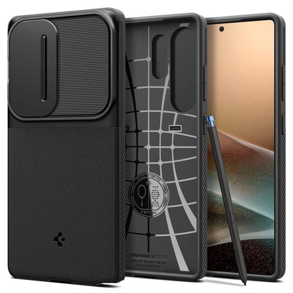 Spigen telefontaske til Galaxy S25 Ultra Optic Armor - Sort Svart