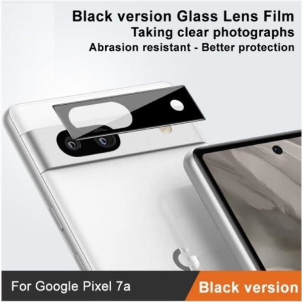 IMAK Google Pixel 7A kameralinsecover i hærdet glas - sort
