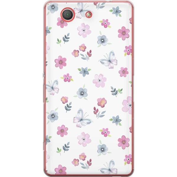 Mobilcover til Sony Xperia Z3 Compact med blomster og sommerfugle