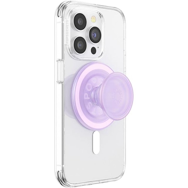 POPSOCKETS PopGrip för Magsafe - Opalescent Clear Svart