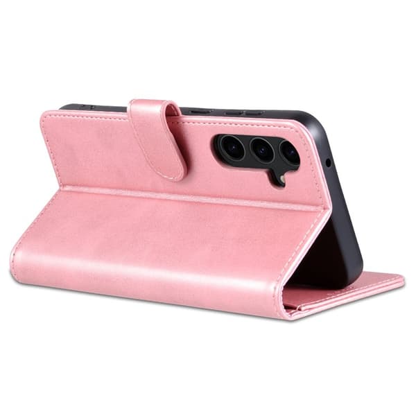 AZNS Samsung Galaxy S23 FE Plånboksfodral Slim Konstläder - Roséguld