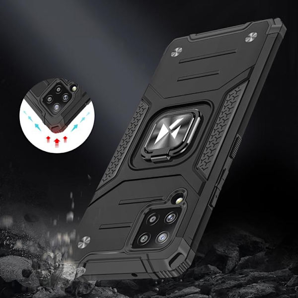 Wozinsky Ring Armor  Skal Galaxy A42 - Svart Svart