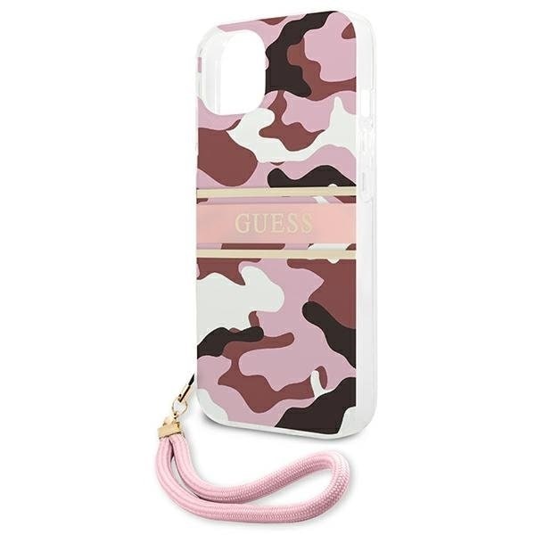 Guess Camo Strap Collection Skal iPhone 13 mini - Rosa Rosa