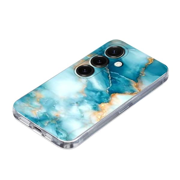 Samsung Galaxy S26 Plus Skal Marmortryck Mjuk TPU - Blå