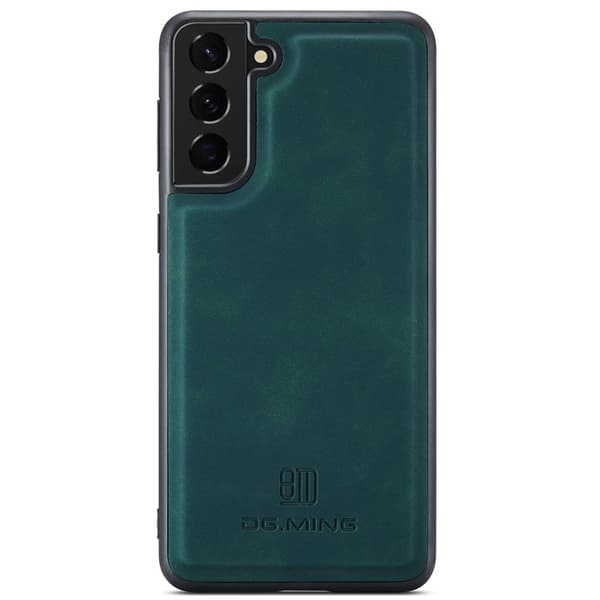DG.MING Konstläder Plånboksfodral för Samsung Galaxy S22+ 5G - Grön