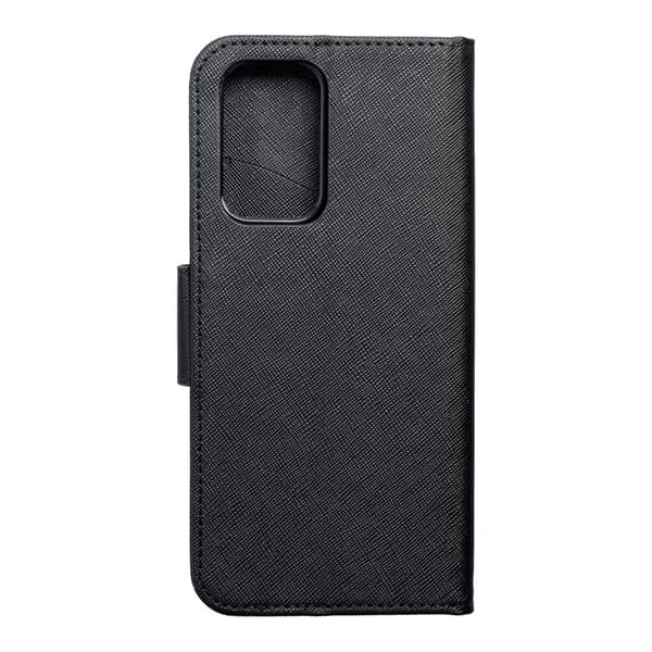 Galaxy A53 5G Lompakkokotelo Fancy Eco Nahka - Musta Black