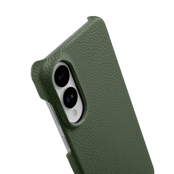 MELKCO Mobilskal till Samsung Galaxy S25 Edge Äkta Läder PC - Grön