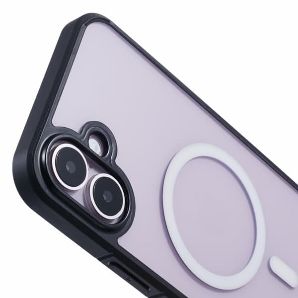X-LEVEL Crystal Clear Mobilskal till iPhone 16 Plus TPU+PC - Svart