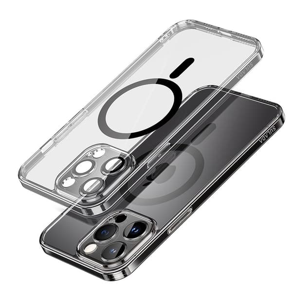 SULADA Mobilskal till iPhone 15 Pro Max TPU+PC MagSafe Svart