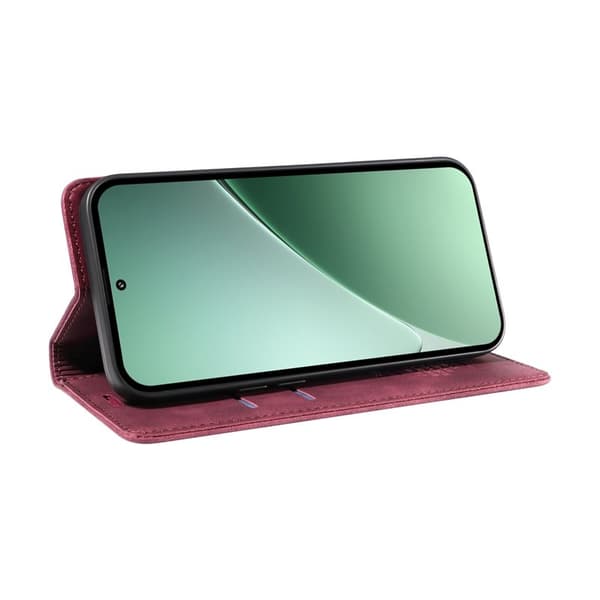 BETOPNICE 003 för Xiaomi 15 Pro Plånboksfodral Konstläder - Röd