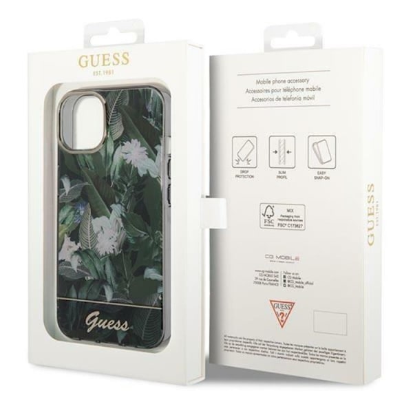 GUESS iPhone 14 Plus Skal Jungle Collection - Grön Grön