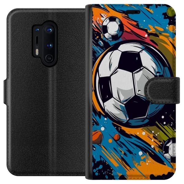 Pungcover til OnePlus 8 Pro med Fodbolde
