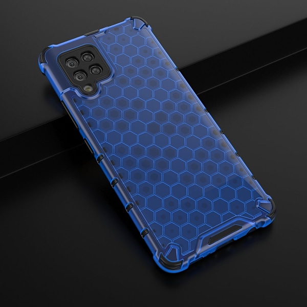 Honeycomb Armor Bumper Skal Galaxy A42 5g - Blå Blå