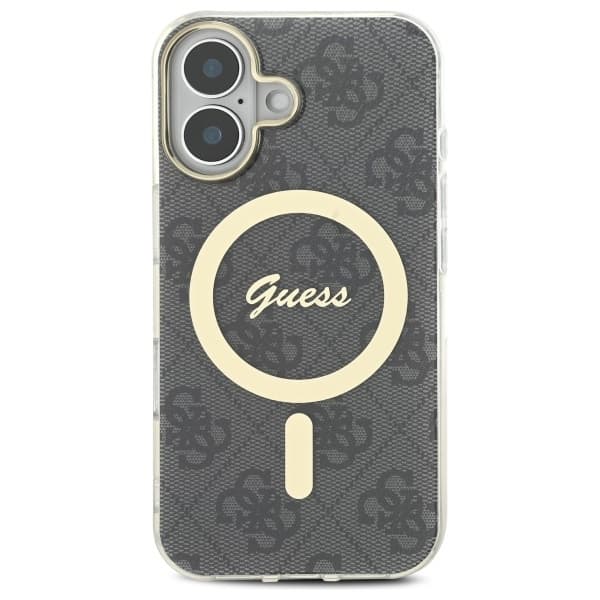 Guess Mobilskal till iPhone 16 Plus MagSafe IML 4G - Svart Black