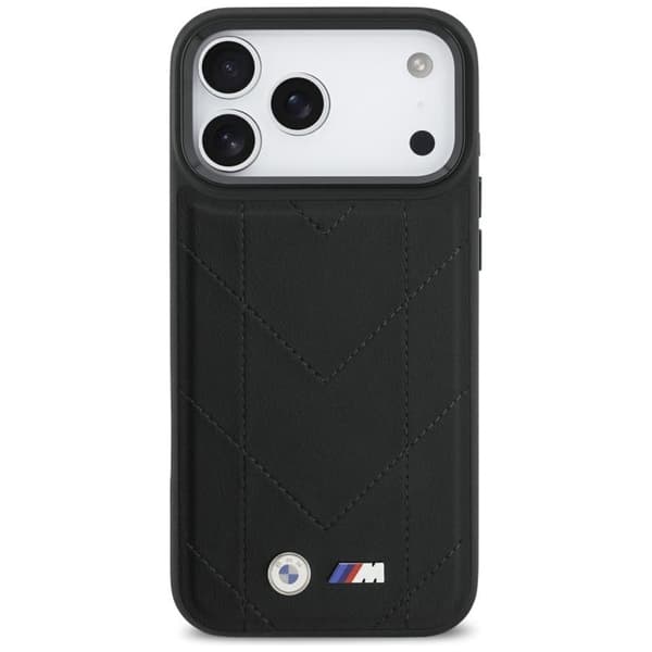 BMW Mobilskal till iPhone 17 Pro Max MagSafe M Quilted Logo Svart