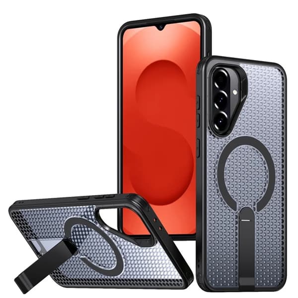 Mobilskal till Galaxy A26 5G Magsafe Grid Texture Svart