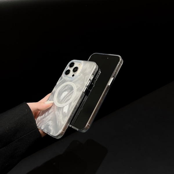 XUNDD Mobilskal till iPhone 14 Pro Max TPU+Acrylic MagSafe - Vit