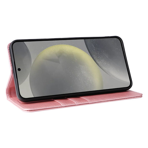 Plånboksfodral för Samsung Galaxy S26 Plus RFID Blocking Konstläder - Rosa