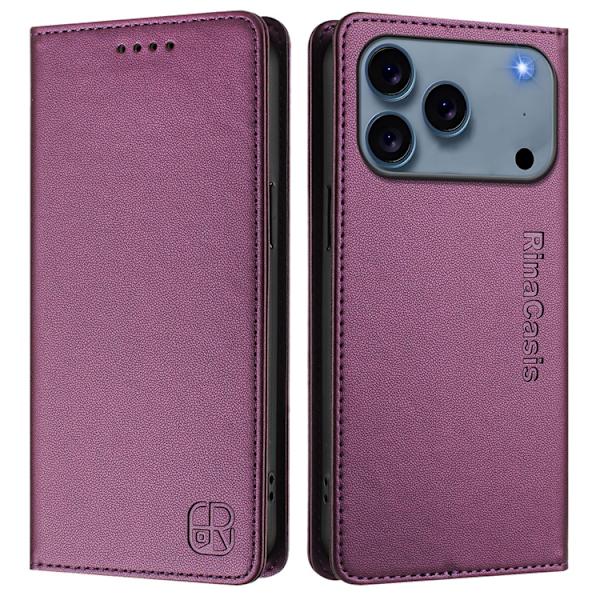RINACASIS iPhone 17 Pro Plånboksfodral RC01 RFID - Violett Lila