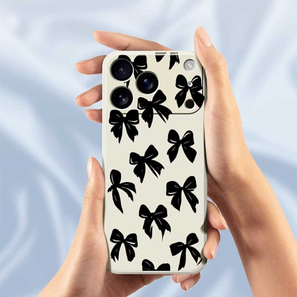 Mobilskal till iPhone 17 Pro Max Bow Pattern Printing Straight - Lila Lila