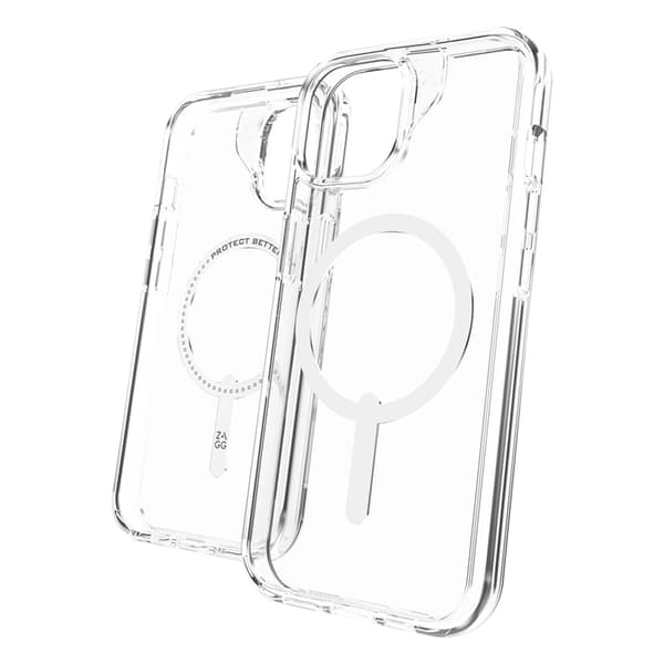 Zagg Mobilskal till iPhone 16e/15/14/13 Magsafe Crystal Palace Transparent