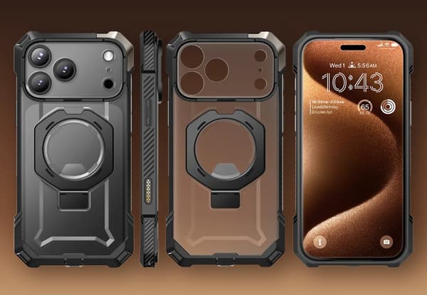 Supcase Telefontaske til iPhone 17 Pro Magsafe Kickstand UB Grip - Sort Svart