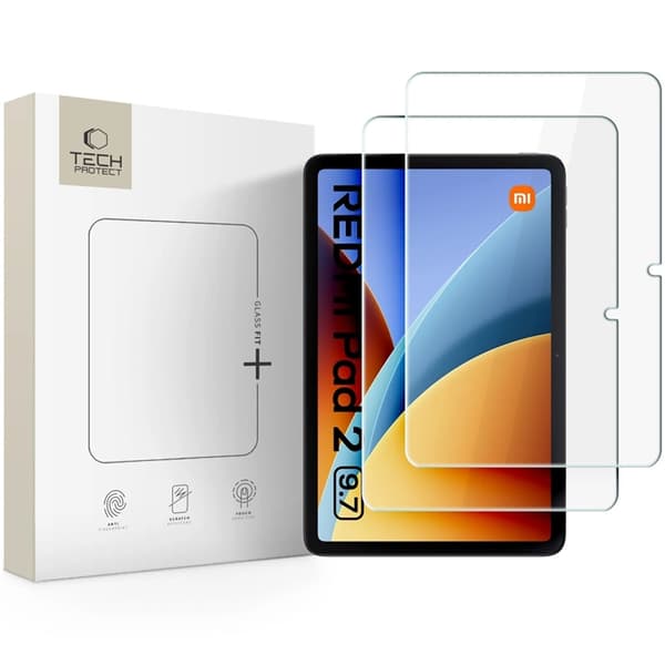 [2-Pack] Tech-Protect Härdat Glas Skärmskydd Xiaomi Redmi Pad 2 9.7 Transparent