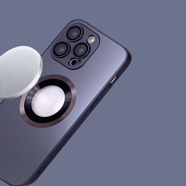 SiGN iPhone 15 Plus -puhelinkuori linssisuojalla ja Logo View - Musta