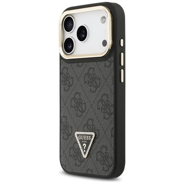 Guess Mobilskal till iPhone 17 Pro MagSafe Triangle Logo & Stand Svart