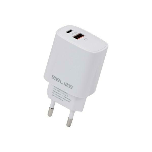 Beline Väggladdare USB-C Till USB-A (30W) - Vit Vit
