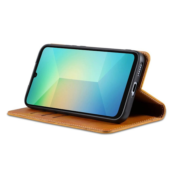 AZNS Samsung Galaxy A17 Plånboksfodral Konstläder - Brun