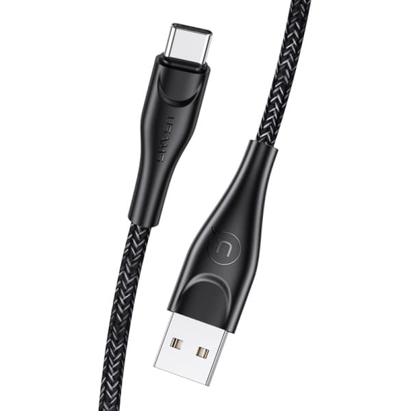 USAMS Flettet Kabel U41 USB-C 1m 2A (US-SJ392) - Sort