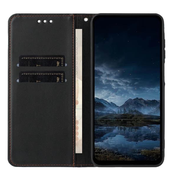 Plånboksfodral för Samsung Galaxy S26 Plus Konstläder Ställ - Svart