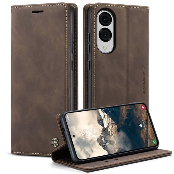CASEME 013 Plånboksfodral för Samsung Galaxy S25 Edge - Kaffe