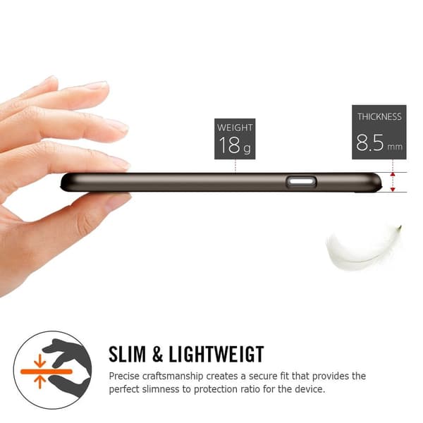 SPIGEN Thin Fit Skal till Apple iPhone 6(S) Plus (Crystal Clear) Transparent