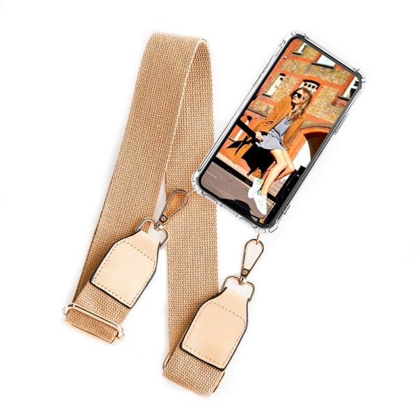 Boom iPhone 11 -mobiilikaulakorukotelo - Beige Belt Beige