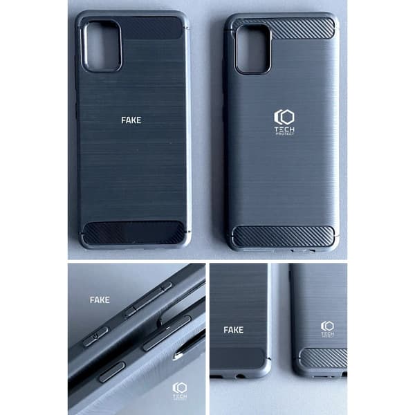 TPU Carbon-puhelinkuori Galaxy A02S - Musta Black
