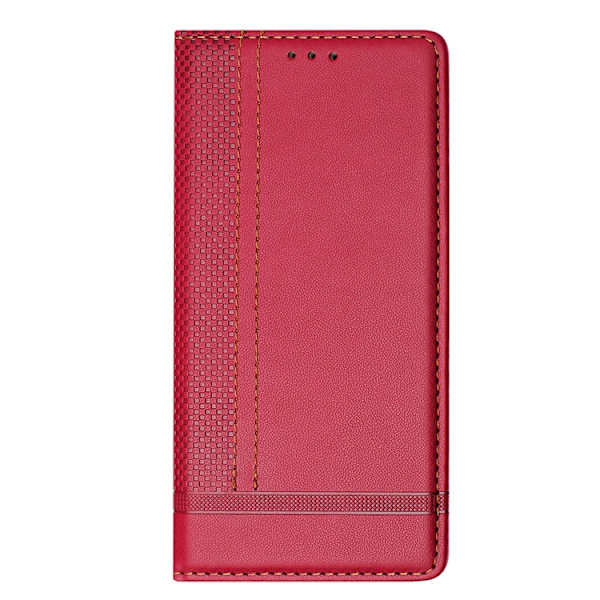 Galaxy S26/S26 Pro Plånboksfodral L-Shaped Grid Pattern Röd