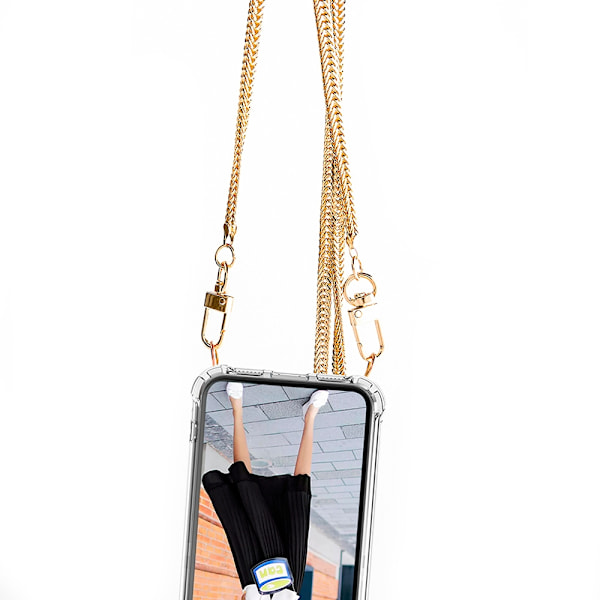 Boom iPhone 13 Mini skal med mobilhalsband- Chain Golden