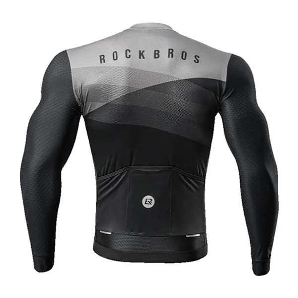 Rockbros Cykeltröja Långärmad Vår/Sommar L - Svart