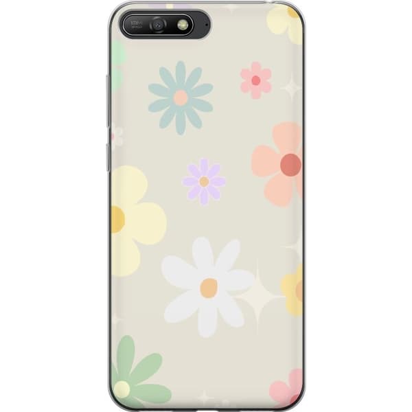 Mobilskal till Huawei Y6 (2018) med fejdande blommor