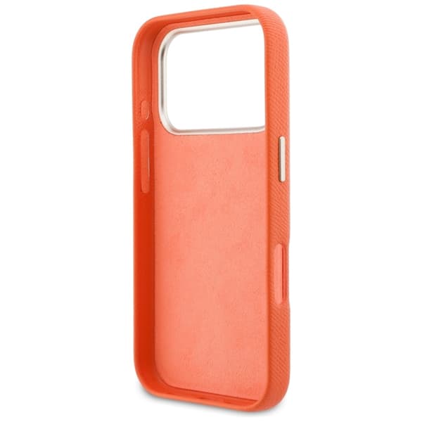 Guess Mobilskal iPhone 17 Pro FW Resin Logo - Orange Orange